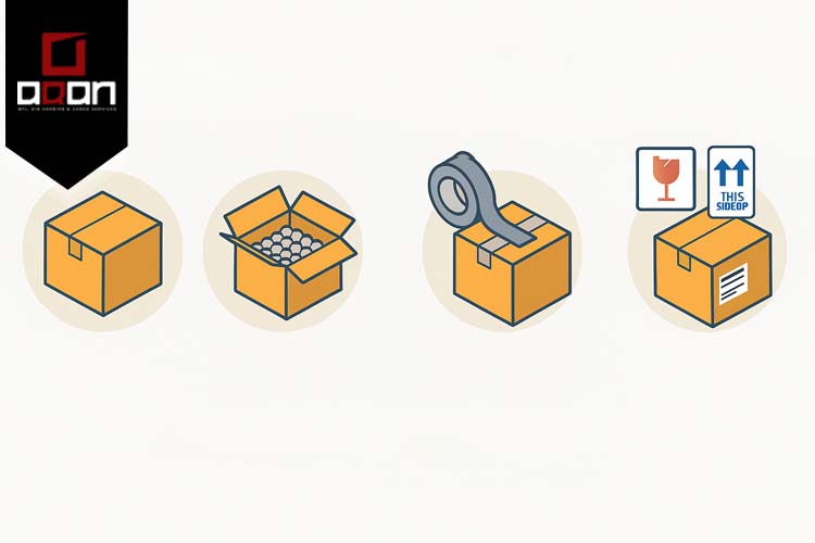 راهنمای بسته‌بندی اصولی برای حمل هوایی